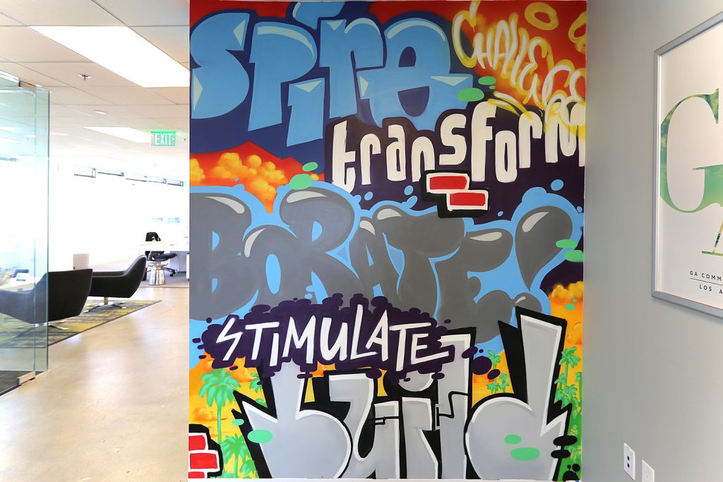 Interior Office Mural LA artists for hire