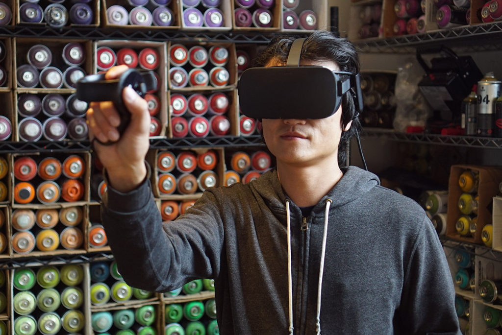 VR Headset - Digital Graffiti Technology