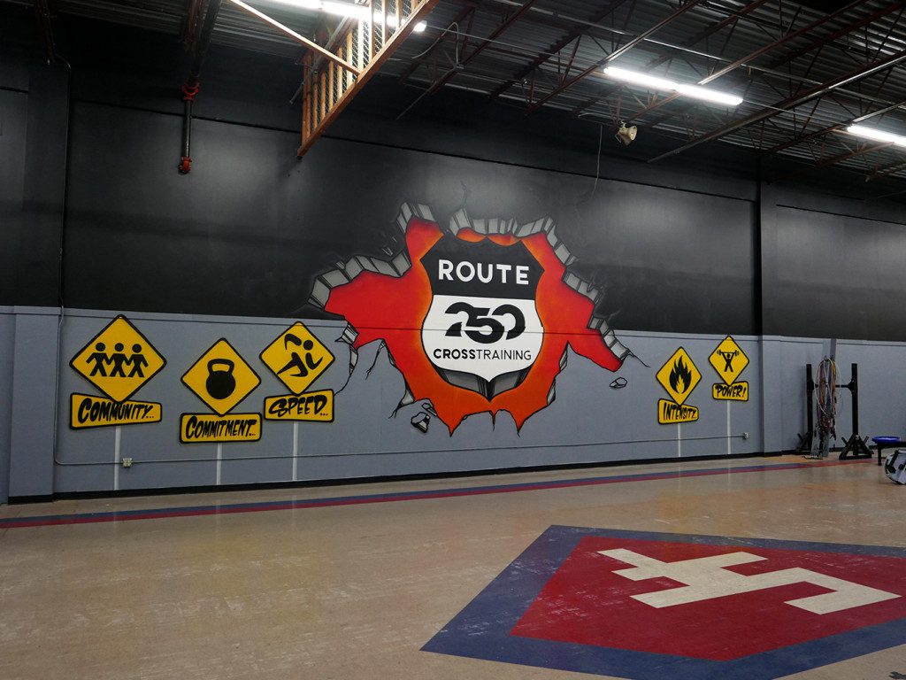 Crossfit Graffiti Mural in Ohio
