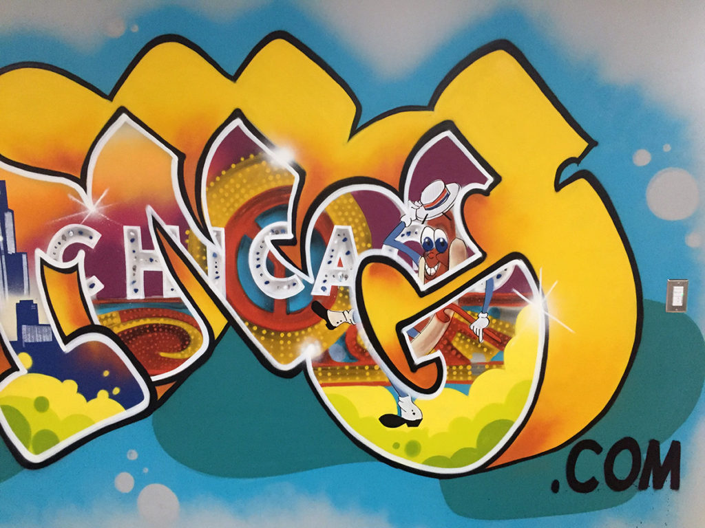 Chicago Theater Graffiti