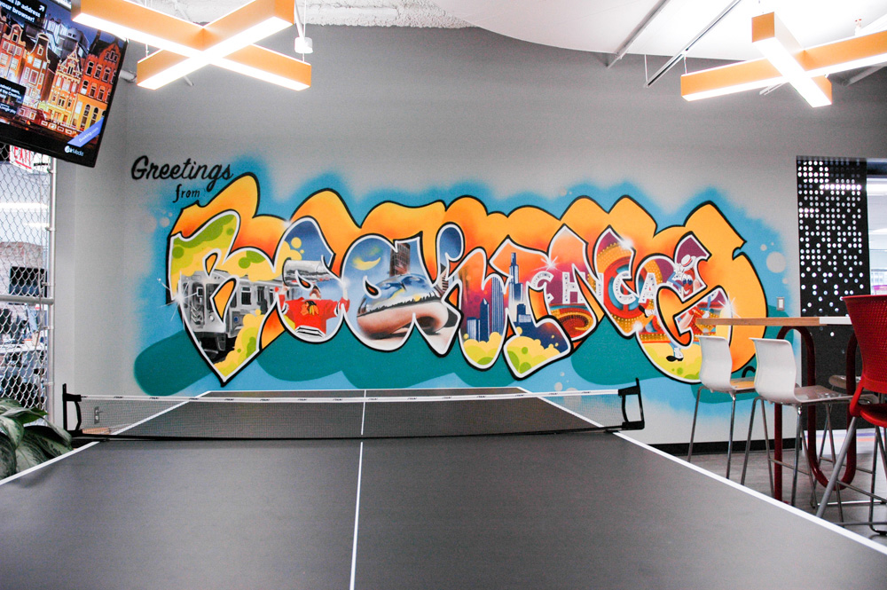 Mural in Chicago Office