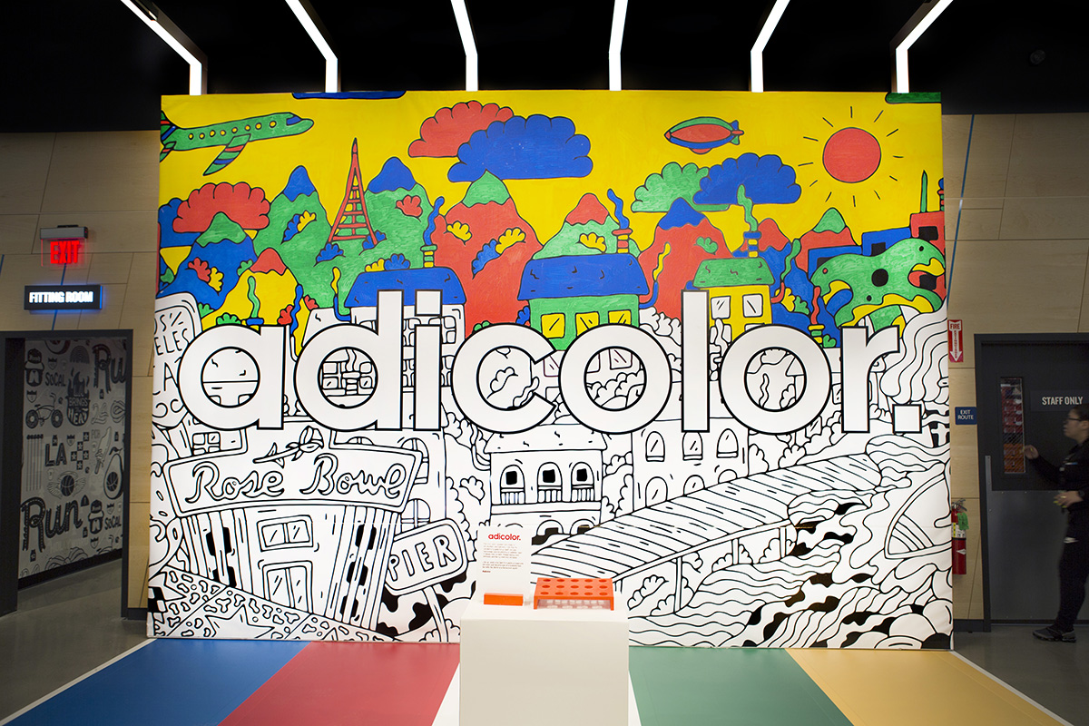 L.A. Adidas Finish Line Graffiti Street Art