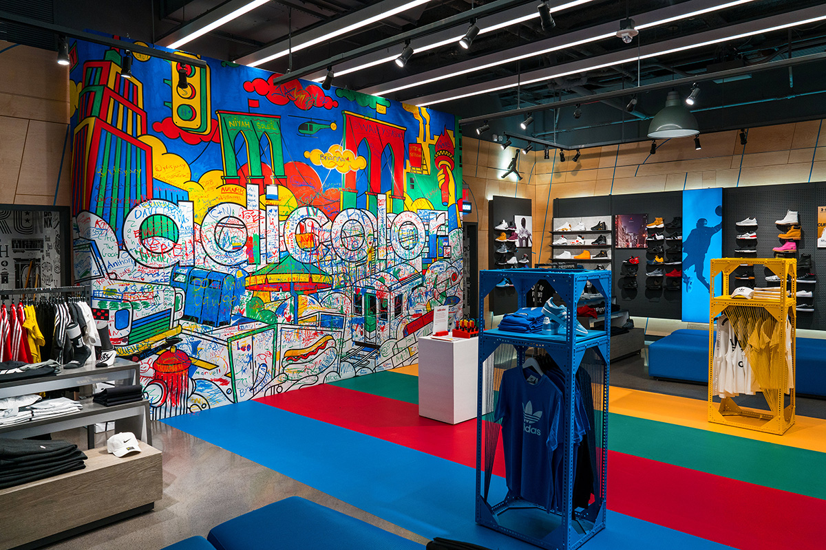 NY Adidas Finish Line Graffiti Street Art