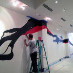 Japanese Style Street Art Mural Installation