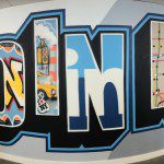 Panorama of LinkedIn Street Art in Office