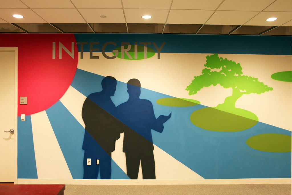 Integrity Company Values Mural