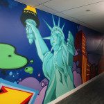 Statue of Liberty Graffiti Street Art in Office Space