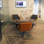 Mastercard Abstract Lobby Geometric Shapes - Graffiti