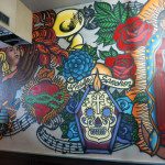 Tattoo Style Graffiti Mural in New Orleans