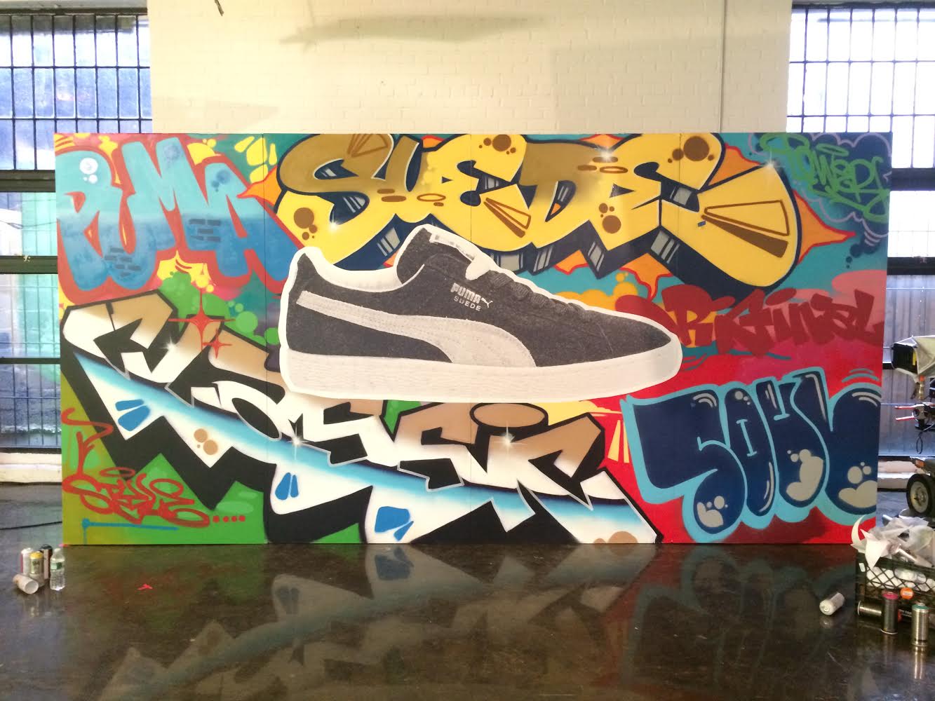 Graffiti Artist Commercial Shoot for NYC Puma Suede Street Art Campaign