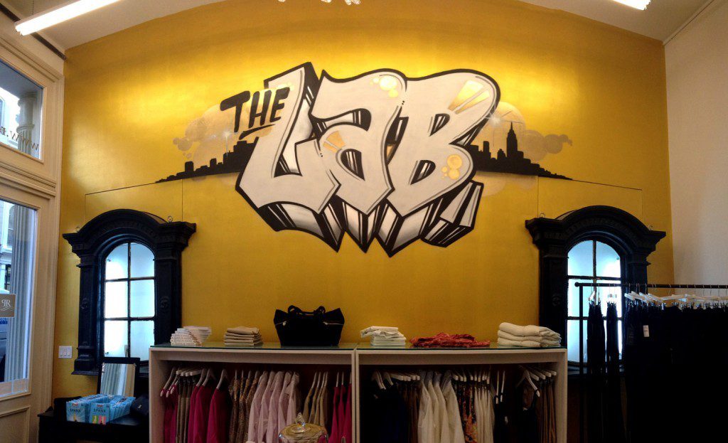 TriBeCa Retail Graffiti Branding Rosie Pope Lab