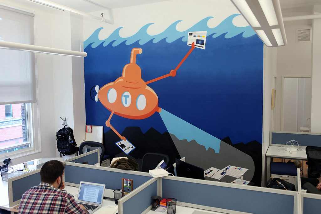 Company Office Mural - Submarine Art