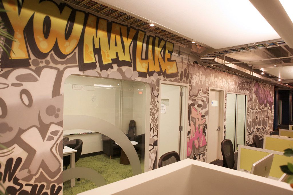 Tech Company Mural Consulting Taboola office