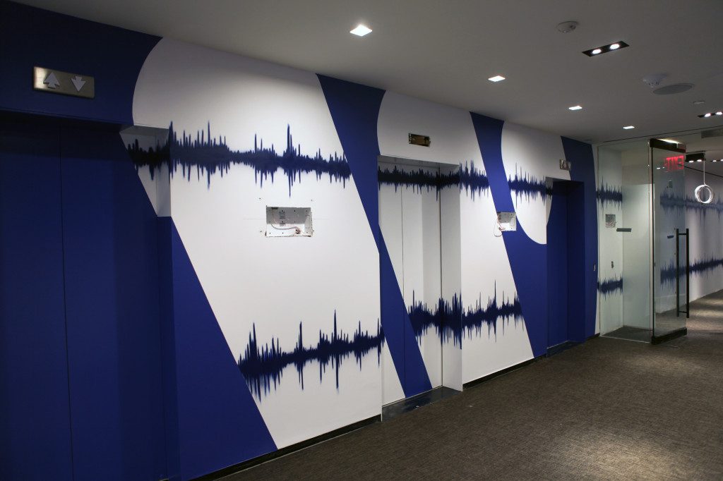 Sound Wave Logo in Office