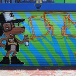 Dog Cartoon Character Tattoo Shop by Self Uno in LA