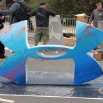 Under Armour Logo Painted at Marathon Event