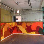 Colorful Art Mural in Loading Dock in Minneapolis