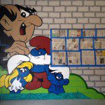 Smurfs Cartoon Graffiti Art in Minneapolis MN