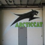Arctic Cat Graffiti Mural in Minneapolis by Dinky Donalds