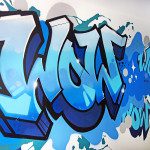 Graffiti Letters Mural for Residential Project - Interior Design