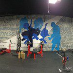 Philadelphia Gym Mural Silhouettes
