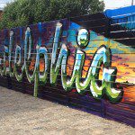 Philadelphia Chrome Lettering Mural Art in PA