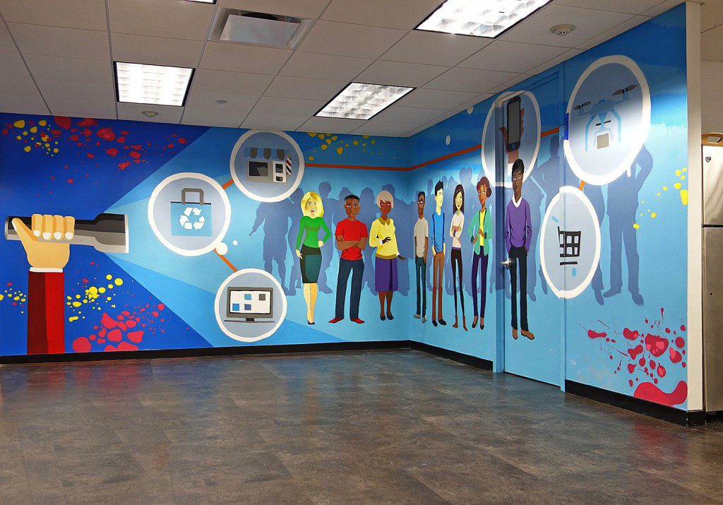 new york office mural ny graffiti artist for hire