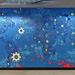 Corporate Mural of Map - Abstract