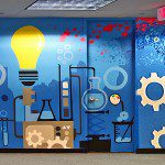 Combe Light Bulb Imagery for Mural