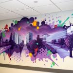 Purple Mural Branding for Hyatt Regency in NJ