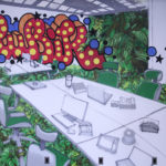 Live Graffiti Art in the Acuity Brands Office by David Wang x Seb Gorey