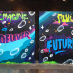 Imagine Deliver Graffiti Canvas Chicago