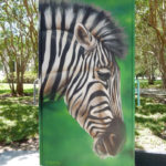 Houston TX Zoo Street Art Zebra Mural