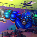 Miami FL Superhero Cartoon Mural Interior