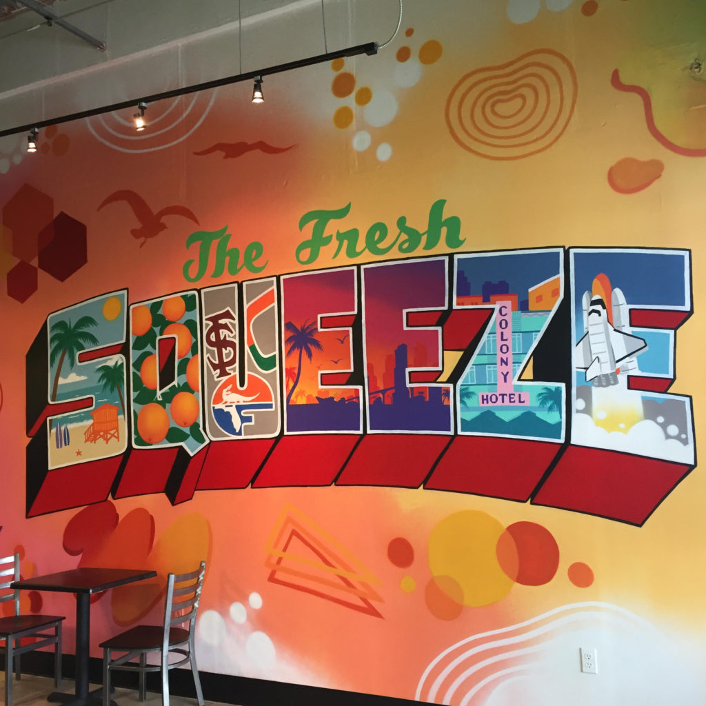 The Fresh Squeeze Mural Miami FL