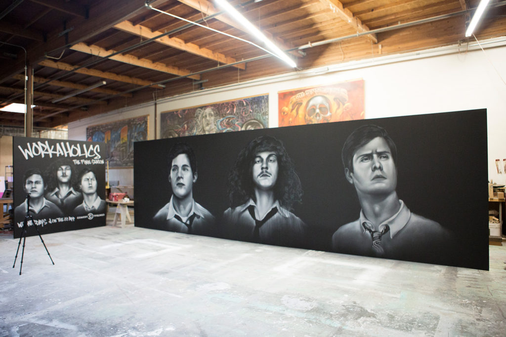 Comedy Central Mural Painted for Workaholics