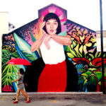 Elle Flower Mural Portrait