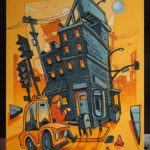 LA Graffiti Canvas Yellow