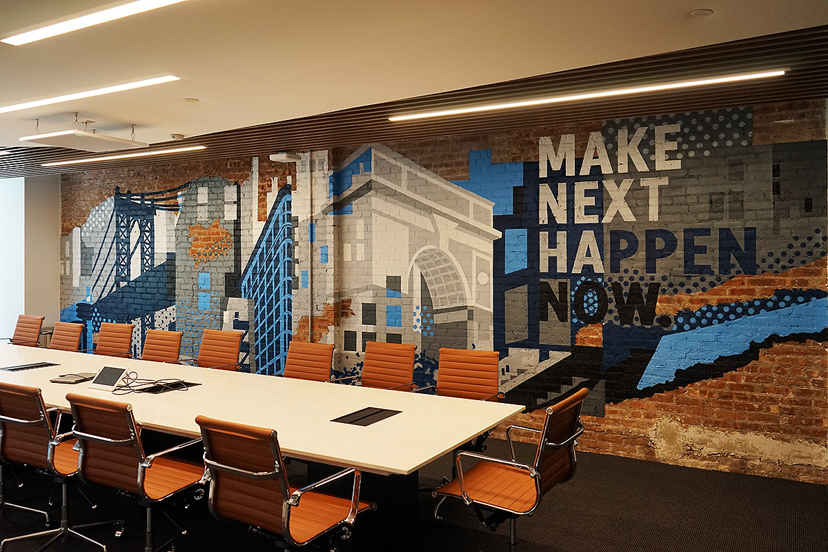 Office Mural for Silicon Valley Bank in NYC | Graffiti USA