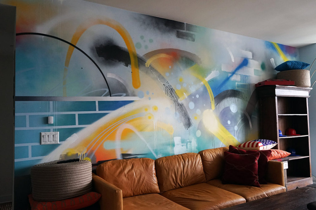 Apartment Mural - Living Room Graffiti