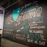 Eco friendly message mural