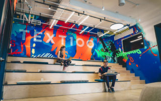 NY Office Mural after completion