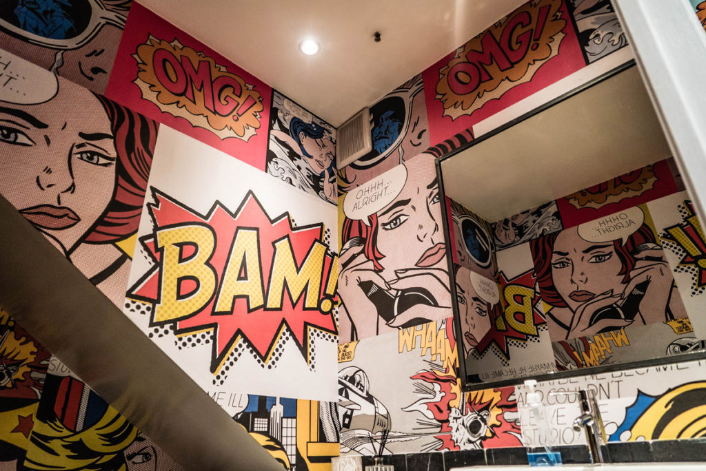 wheat paste wall paper mural. Chelsea New York graffiti Artist