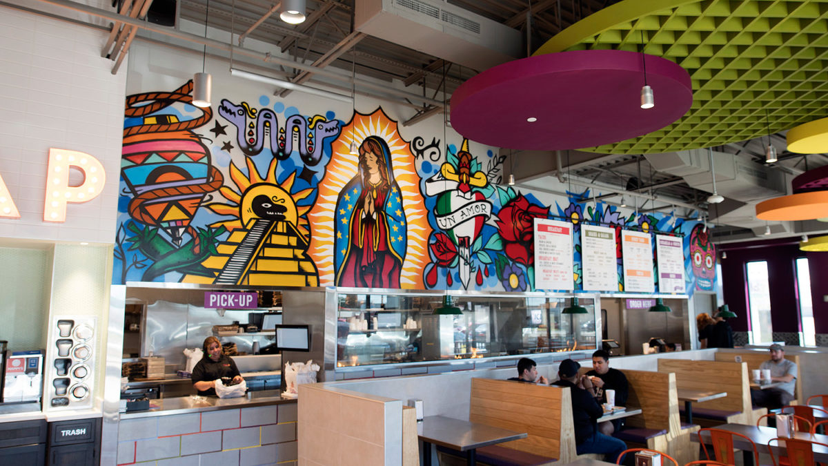 Dallas Graffiti Mural for Mexican Restaurant in Texas