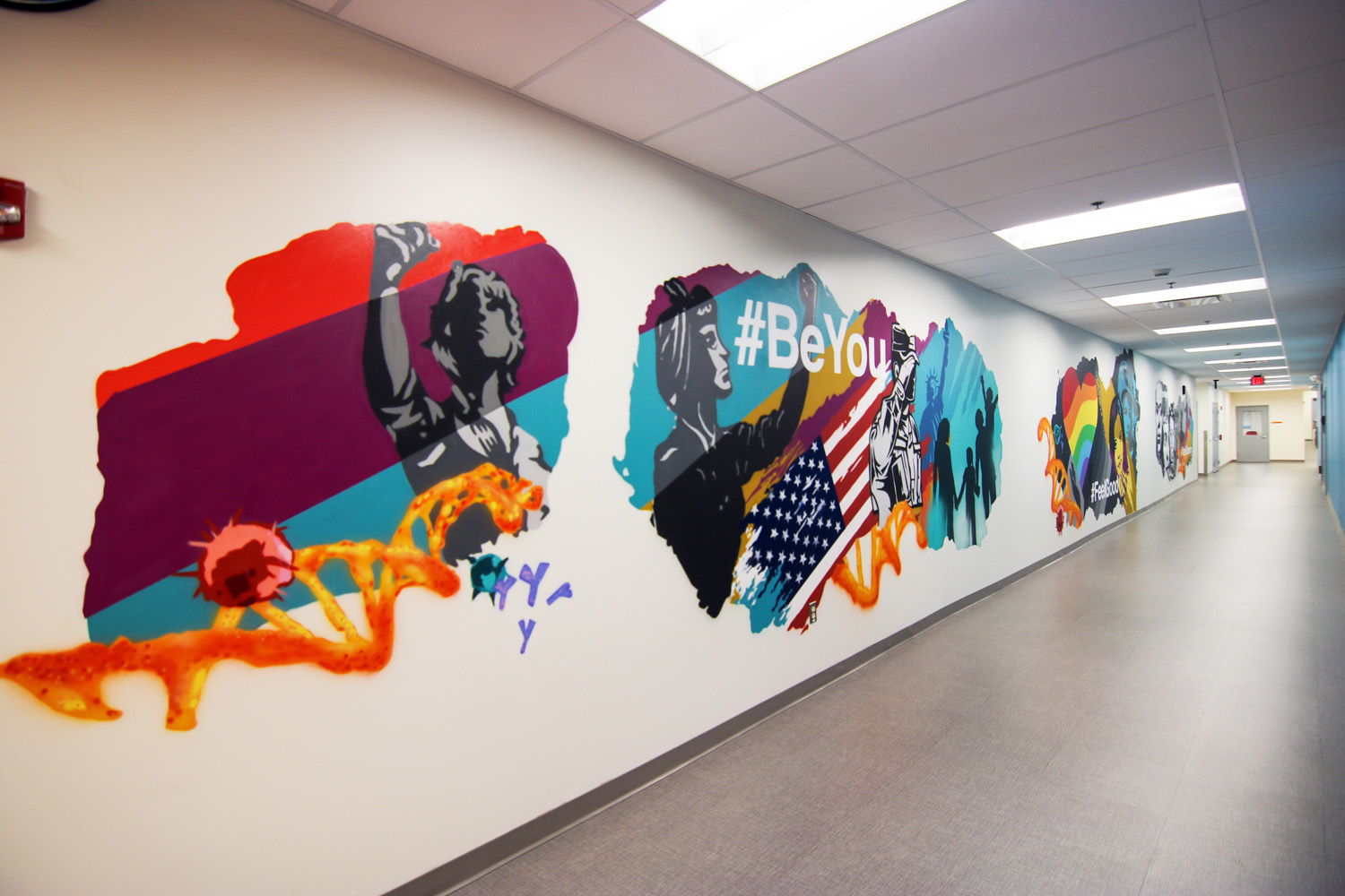 Corporate Office Murals Interior Graffiti Street Art And Wall Art For