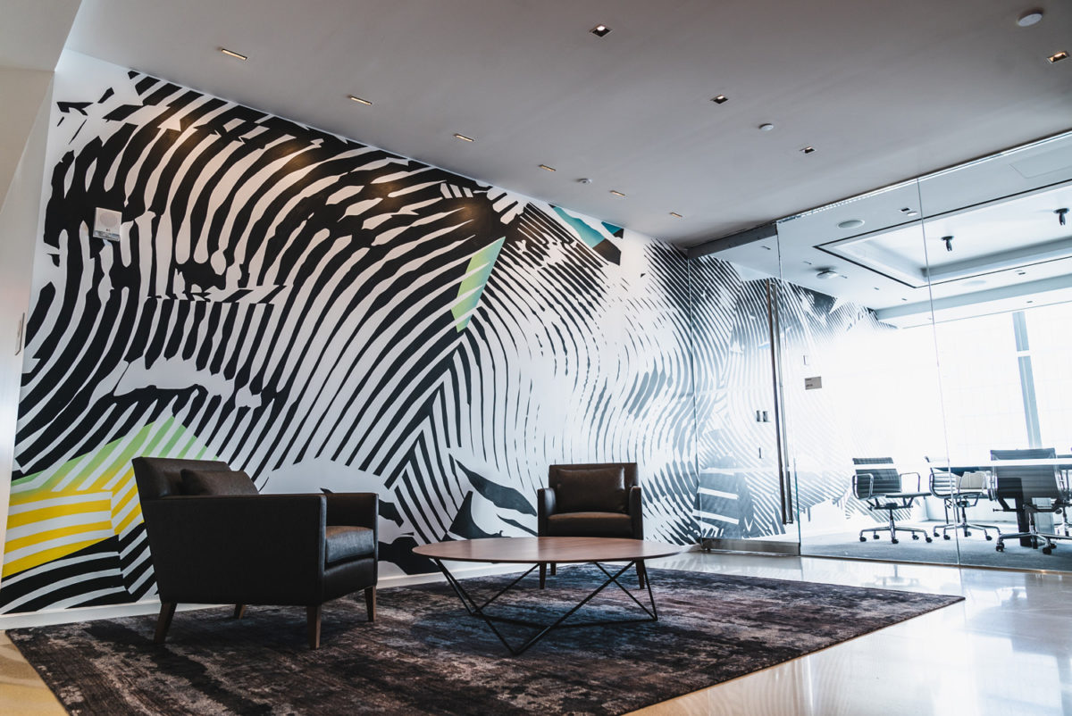 Corporate Office Murals Interior Graffiti, Street Art & Wall Art for