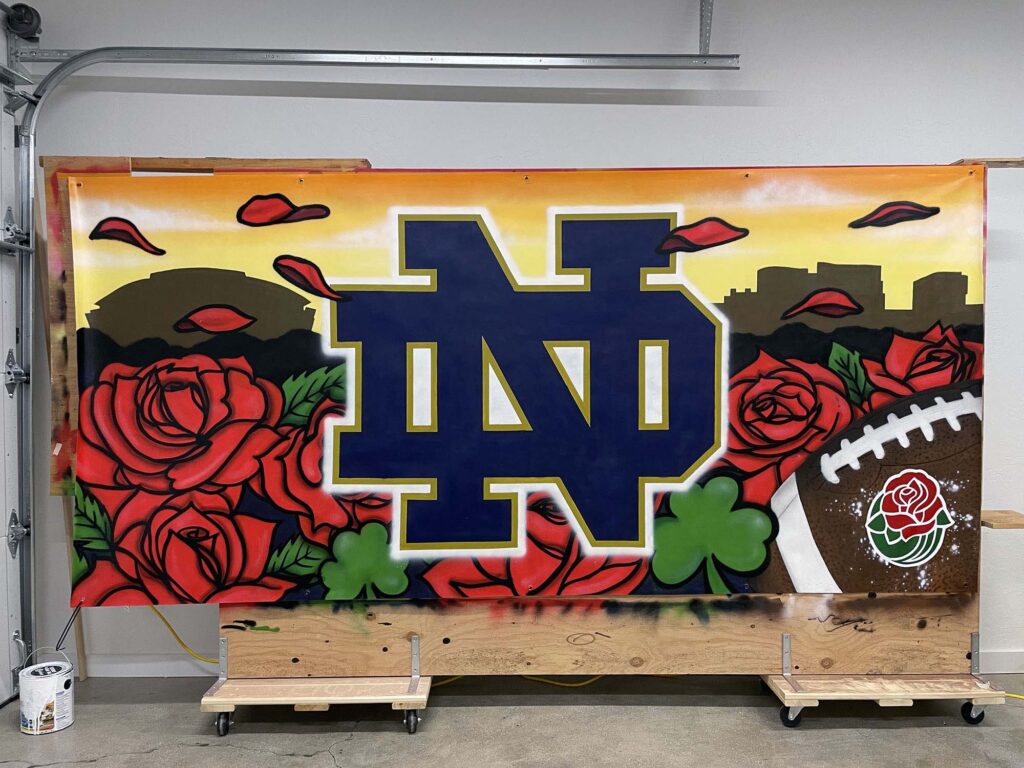 Notre Dame Street Art by Pasadena Artist