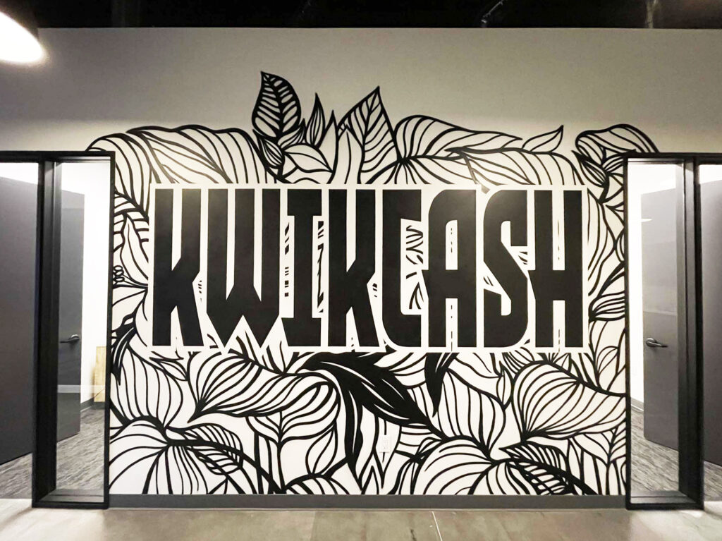 Black & White Mural for Office Wall in Souther California - B&W