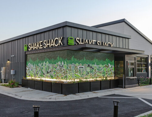 Outdoor Doodle Mural for Shake Shack in Chicago