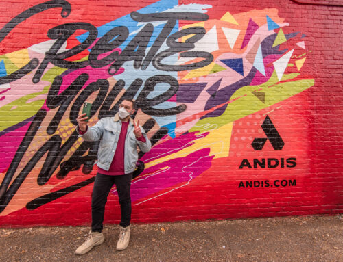 Andis Branded Mural in Atlanta